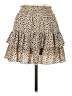 Alya 100% Polyester Animal Print Tan Casual Skirt Size XS - photo 2