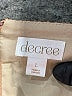 Decree 100% Polyester Metallic Gold Formal Skirt Size L - photo 4