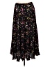 Halogen Graphic Floral Black Casual Skirt Size M - photo 2