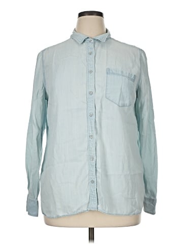 a.n.a. A New Approach Long Sleeve Button-Down Shirt (view 1)