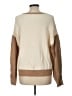 Express Color Block Tan Pullover Sweater Size L - photo 2