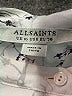 ALLSAINTS 100% Viscose Print Silver Long Sleeve Blouse Size 6 - photo 4
