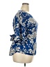 West Kei 100% Polyester Blue 3/4 Sleeve Blouse Size XXL - photo 4