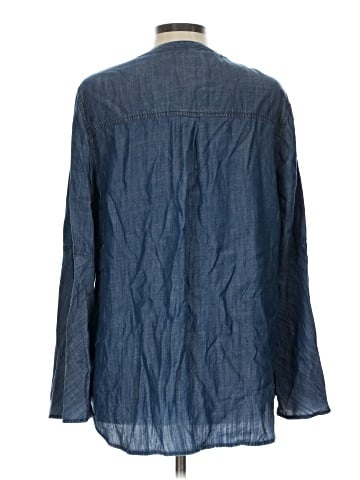 Banana Republic Factory Store 3/4 Sleeve Button-Down Shirt (view 2)