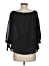 Veronica M. 100% Polyester Black 3/4 Sleeve Blouse Size S - photo 2
