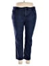 Lands' End Chevron-herringbone Blue Jeans Size 22W - photo 1