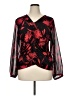 Calvin Klein Red 3/4 Sleeve Blouse Size XL - photo 1