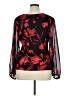Calvin Klein Red 3/4 Sleeve Blouse Size XL - photo 2