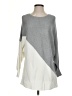 Vince Camuto Color Block Gray Pullover Sweater Size S - photo 1