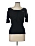 BCBGMAXAZRIA Black Short Sleeve Top Size L - photo 1