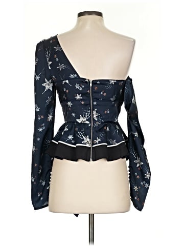 Self-Portrait asymmetric star printed top (view 2)