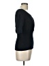 BCBGMAXAZRIA Black Short Sleeve Top Size L - photo 4