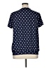 Lands' End Polka Dots Blue Short Sleeve Top Size XL - photo 2
