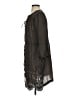 Johnny Was 100% Silk Black Tan Long Sleeve Silk Top Size S (estimated) - photo 5