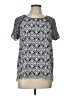 Ann Taylor LOFT Blue Short Sleeve Blouse Size L (estimated) - photo 1