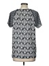 Ann Taylor LOFT Blue Short Sleeve Blouse Size L (estimated) - photo 2