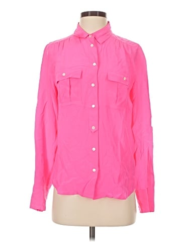 J.Crew Long Sleeve Silk Top (view 1)
