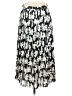 J.Crew 365 100% Polyester Print Black Gray Casual Skirt Size 4 (tall) - photo 1