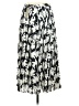 J.Crew 365 100% Polyester Print Black Gray Casual Skirt Size 4 (tall) - photo 2