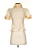 Zimmermann Ivory Short Sleeve Blouse Size 4 (0) - photo 1