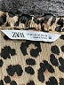 Zara 100% Polyester Animal Print Brown Cocktail Dress Size XS - photo 7
