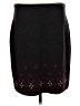 Geiger Collections 100% Wool Argyle Black Wool Skirt Size EU 38 / US 8 - photo 2