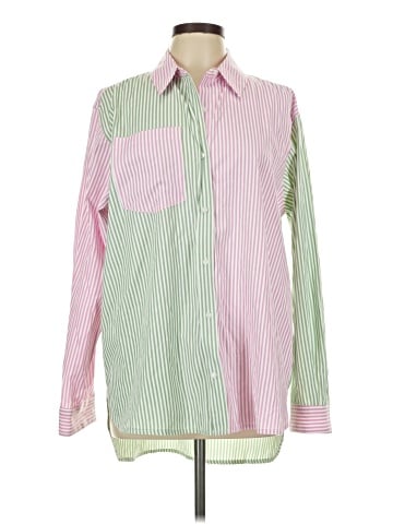 Lulus Long Sleeve Button-Down Shirt (view 1)