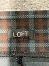 Ann Taylor LOFT Plaid Brown Dress Pants Size M (estimated) - photo 7