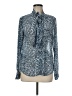 MICHAEL Michael Kors 100% Polyester Blue Long Sleeve Blouse Size M - photo 1