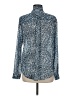 MICHAEL Michael Kors 100% Polyester Blue Long Sleeve Blouse Size M - photo 2