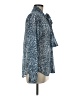MICHAEL Michael Kors 100% Polyester Blue Long Sleeve Blouse Size M - photo 4
