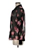 Moa Moa 100% Polyester Floral Black Long Sleeve Blouse Size M - photo 5