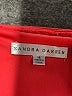 Sandra Darren 100% Polyester Red Cocktail Dress Size 16 - photo 7