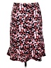 BCBG 100% Polyester Hearts Pink Casual Skirt Size S - photo 1