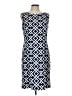 Connected Apparel Argyle Blue Casual Dress Size 12 - photo 1