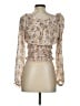 Free People 100% Polyester Gold Long Sleeve Blouse Size S - photo 2