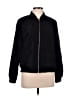 New Look 100% Polyester Solid Black Track Jacket Size L - photo 1