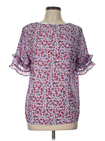 Liz Claiborne Short Sleeve Blouse (view 1)
