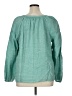 Talbots 100% Linen Teal Long Sleeve Blouse Size 1X - photo 2