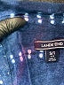 Lands' End 100% Linen Blue Short Sleeve Button-Down Shirt Size S (tall) - photo 7