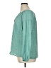 Talbots 100% Linen Teal Long Sleeve Blouse Size 1X - photo 5