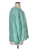 Talbots 100% Linen Teal Long Sleeve Blouse Size 1X - photo 4