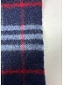 Burberry 100% Lambswool Plaid Blue Scarf One size - photo 3