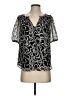 Ann Taylor LOFT 100% Polyester Black Short Sleeve Blouse Size XS - photo 1