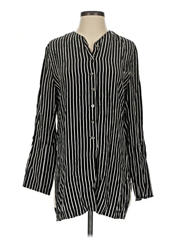 Saks Fifth Avenue Long Sleeve Silk Top (view 1)