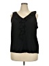 LC Lauren Conrad 100% Polyester Black Sleeveless Blouse Size XXL - photo 1
