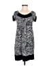 Robbie Bee Graphic Black Casual Dress Size 8 - photo 1