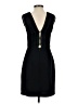 Mango 100% Polyester Solid Black Cocktail Dress Size 2 - photo 2