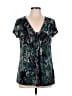 Apt. 9 Green Short Sleeve Blouse Size L - photo 1
