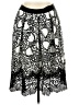 Ann Taylor Graphic Black Formal Skirt Size 10 - photo 1